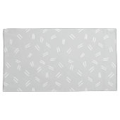 Light Grey Doodle Pattern Pair Of Pillowcases Kissenbezug (Vorderseite-Rechts)