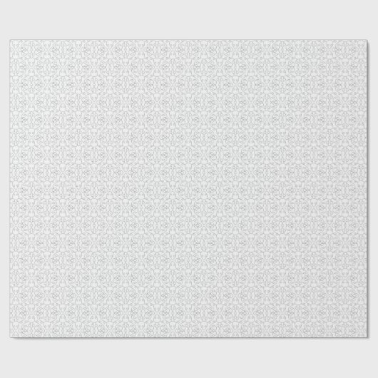Light Grey Geometric Tile Pattern Geschenkpapier (Flach)