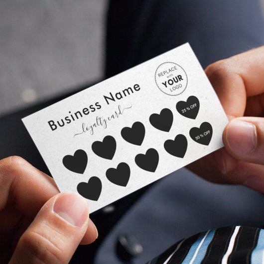 Light Grey Kraft Paper Heft Fügen Sie Ihr Logo Sch Treuekarte