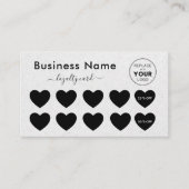 Light Grey Kraft Paper Heft Fügen Sie Ihr Logo Sch Treuekarte (Vorderseite)