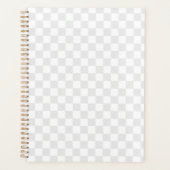 Light Grey White Checkered Checkerboard Planer (Vorderseite)