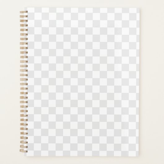 Light Grey White Checkered Checkerboard Planer (Vorderseite)