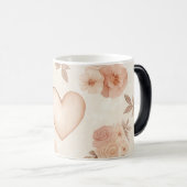 Light Hearts Pattern Valentine Verwandlungstasse (VorderseiteRechts)