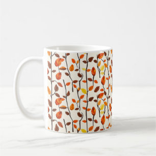 Light Herbstlaubs Pattern Kaffeetasse