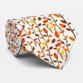 Light Herbstlaubs Pattern Krawatte (Gerollt)