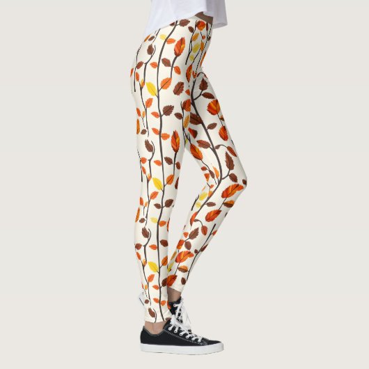 Light Herbstlaubs Pattern Leggings (Rechts)