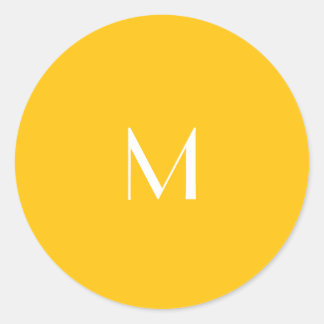 light honey amber - add monogram  runder aufkleber