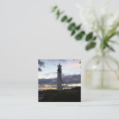 Light House auf Point Soap Dispenser und Toothbrus Quadratische Visitenkarte (Stehend Vorderseite)