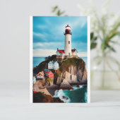 Light House Card Dankeskarte (Stehend Vorderseite)