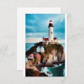 Light House Card Dankeskarte (Vorne/Hinten)