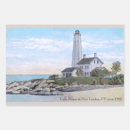 Light House New London CT Geschenkpapier Set (Vorderseite 2)