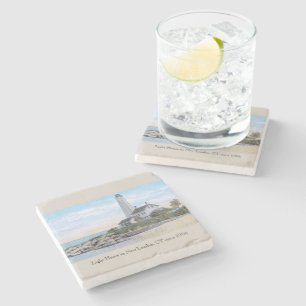 Light House New London CT Steinuntersetzer