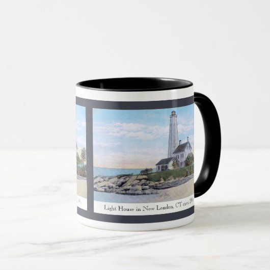 Light House New London CT Tasse (VorderseiteRechts)