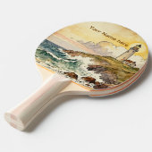 Light House on a Hill, Over Looking the Waves Tischtennis Schläger (Vorderseite)