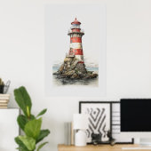 Light House Poster (Heimbüro)