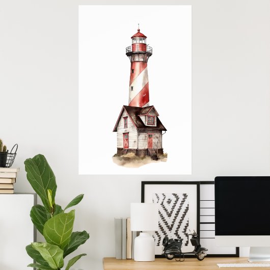 Light House Poster (Heimbüro)