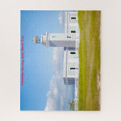 Light House Puerto Rico. Weihnachtsgrüße Puzzle (Vertikal)