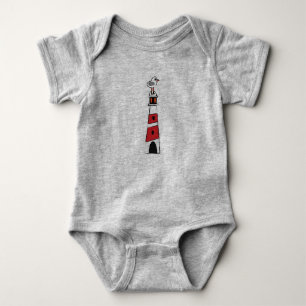 Light House Seagull Baby Strampler