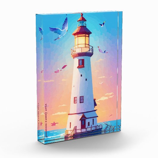 Light House Tabletop Décor Fotoblock (Links)