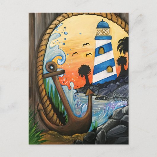 Light House View Postkarte (Vorderseite)
