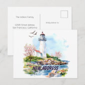 Light House  We Moved New Home Moving New Root Postkarte (Vorne/Hinten)