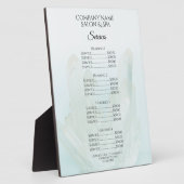 Light Ice Blue Crystals Wellness-Center Salon Serv Fotoplatte (Seite)