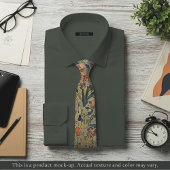 Light Impressionist Floral Necktie Krawatte