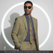 Light Impressionist Floral Necktie Krawatte