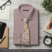 Light Impressionist Floral Necktie Krawatte