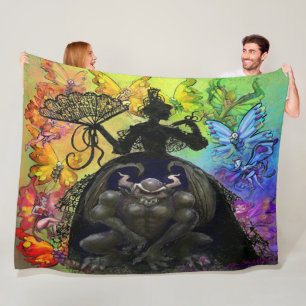 Light in Dark Fleece Blanket
