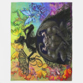 Light in Dark Fleece Blanket (Vorderseite)