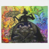 Light in Dark Fleece Blanket (Vorderseite (Horizontal))