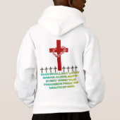 Light in the manger hoodie (Rückseite)