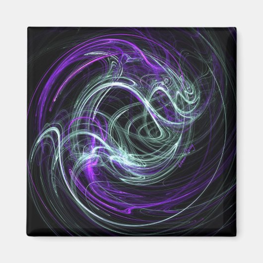 Light In - Violet & Indigo Wirbel Magnet (Vorne)