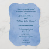 Light Indigo Blue Parchment Einladung (Vorne/Hinten)