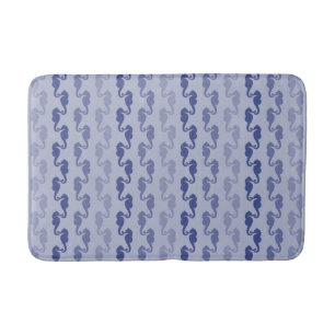 Light Indigo Seepferd Links Bath Mat Badematte