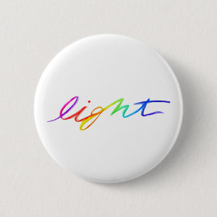 Light Inspirational Rainbow Word Button Buttons