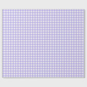 Light Iris Lila Simple Kariert Geschenkpapier (Flach)