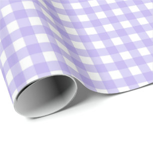 Light Iris Lila Simple Kariert Geschenkpapier
