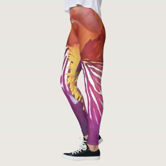 Light Iris Macro Artistic Abstrakt Leggings (Links)