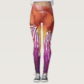 Light Iris Macro Artistic Abstrakt Leggings (Vorderseite)