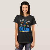 Light It Up Blue Autism Awareness Autistic Puzzle  T-Shirt (Vorne ganz)