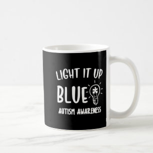 Light It Up Blue Autism Shirt I Wear Blue For Awar Kaffeetasse