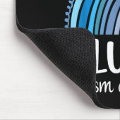 Light It Up Blue Autismus Awareness Month Rainbow Mousepad (Ecke)