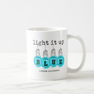 Light It Up Blue Autismus Awareness Premium T - Sh Kaffeetasse