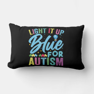 Light It Up Blue Autismus Awareness T - Shirt92 Lendenkissen