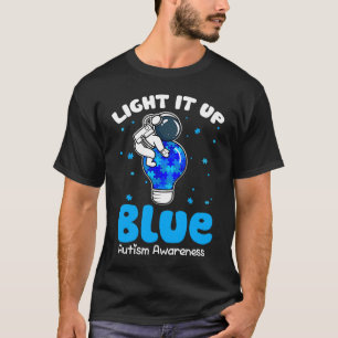 Light It Up Blue Puzzle Piece Autismus-Bewusstsein T-Shirt