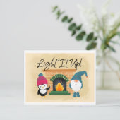 Light it up Holiday Card Postkarte (Stehend Vorderseite)