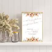 Light Ivory Modern Minimal Wedding Willkommenszeic Poster