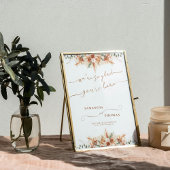 Light Ivory Modern Minimal Wedding Willkommenszeic Poster
